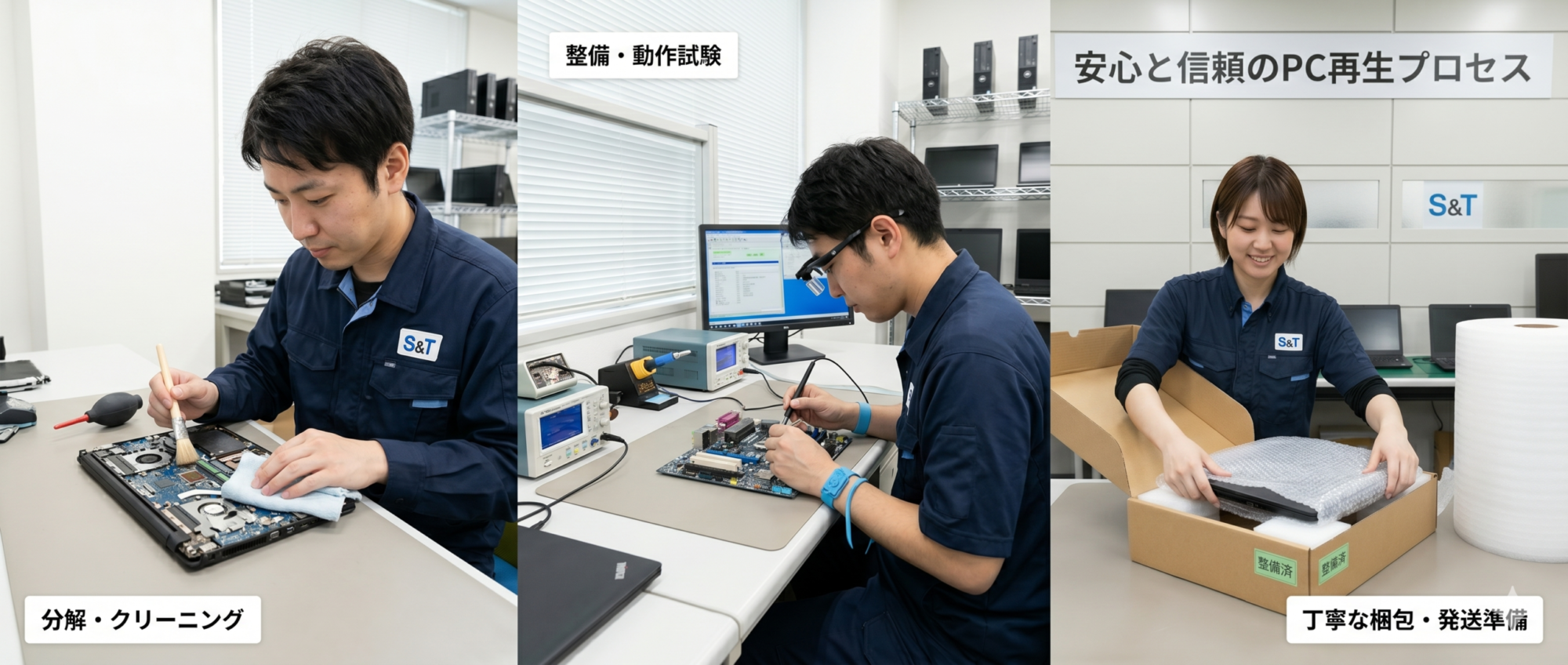 安心と信頼のPC再生プロセス